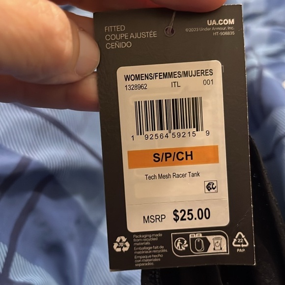 NWT Under Armour Women's Tech Mesh Racer Tank small - Picture 6 of 7